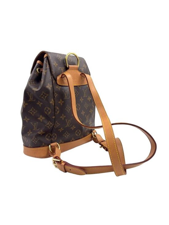 Louis Vuitton Montsouris Monogram Leather Brown Light Backpack Gold main image 13